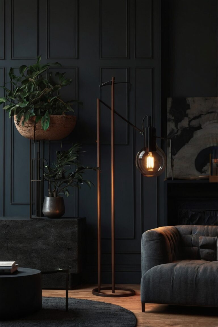 Home decor, Interior design, Dark interiors, Moody atmosphere, Stylish home