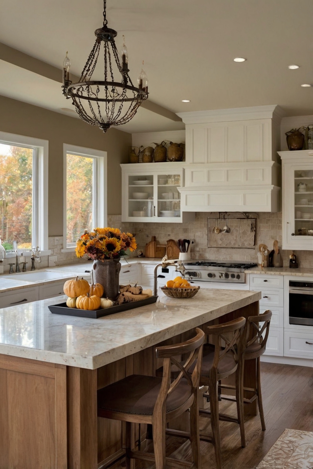 Sherwin Williams paint, Fall kitchen decor, Kitchen color palette, Autumn home decor, Interior design colors